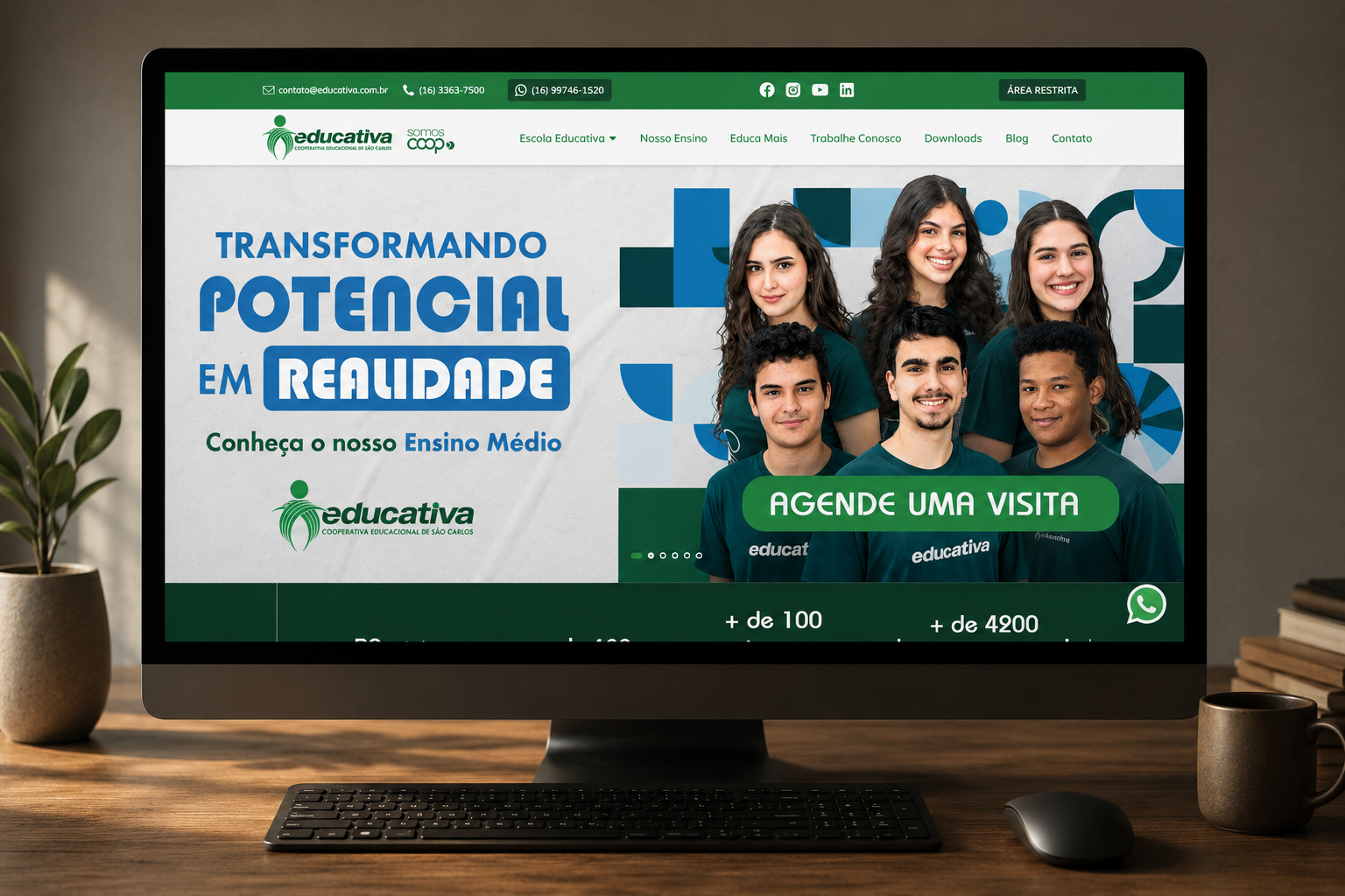 Projeto de site Educativa